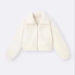 GU フラッフィーブルゾン ホワイト