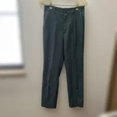 ダークグリーンスラックス ゴム入り