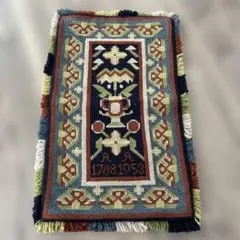 北欧　刺繍　織物　タペストリー