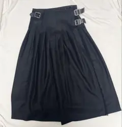 O'NEIL OF DUBLIN キルト ラップ ウール プリーツ スカート