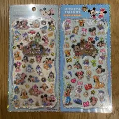 【正規品】ミッキー&フレンズ プチドロップステッカー 2枚セット カミオジャパン