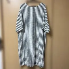 ハートマーケット　ストライプ 半袖ワンピース