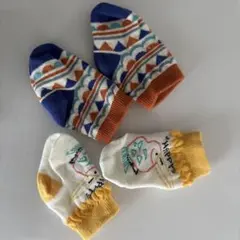 ベビー靴下 2足セット カラフル