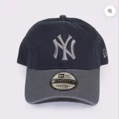 【美品】NEW ERA 9TWENTY WASHED DUCKネイビー キャップ