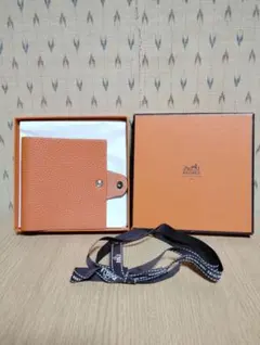 エルメス ユリス ミニ トゴ オレンジ 手帳カバー ノートカバー 未使用品