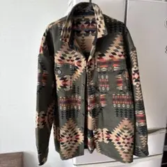 MANFINITY 幾何学模様シャツジャケット XL ネイティブ・アメリカン模様