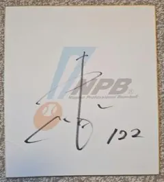 ソフトバンクホークス　藤野恵音選手　直筆サイン入り色紙