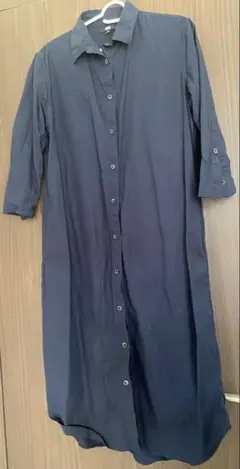 UNIQLO ネイビー シャツワンピース M