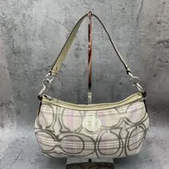 COACH コーチ ハンドバッグ ポーチ スエード ハート刺繍 - メルカリ