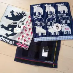 タオルハンカチ 3点セット moz Admiral JUNKO SHIMADAのサムネイル