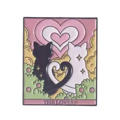 THE LOVERS ピンバッジ 猫タロット ラペルピン ピンズ
