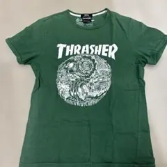 THRASHER グリーン Tシャツ M