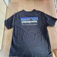 patagonia ブラック Tシャツ　オーガニックコットン