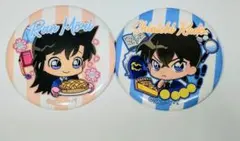 名探偵コナン 缶バッジ ドーナツ 毛利蘭 工藤新一 スイーツ - メルカリ