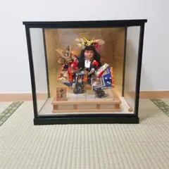 五月人形 伝統的武士衣装 ガラスケース付き - メルカリ