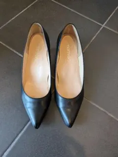 mamian ブラック ポインテッドトゥパンプス