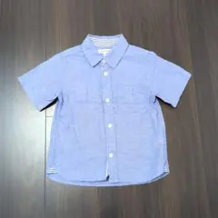 GLOBAL WORK 半袖シャツ L ブルー