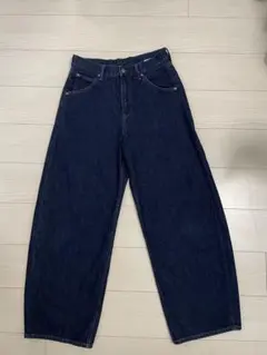 ユニクロ バギーカーブジーンズ 27 NAVY