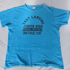 Champion チャンピオン Tシャツ ブルー XL