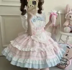 ロリータ メイド服 ピンクのサムネイル