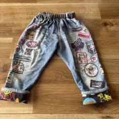 HYSTERIC GLAMOUR パッチワークデニムパンツ 90㎝のサムネイル