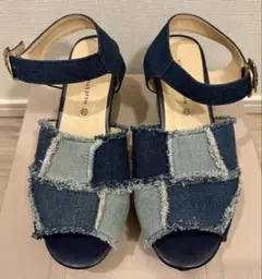 MAJESTIC LEGON デニム パッチワーク サンダルのサムネイル