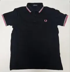 【FRED PERRY】フレッドペリー ポロシャツブラック×ピンク Mサイズ★