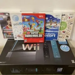 Nintendo Wii 本体セット+クラシックコントローラー+ソフト5本
