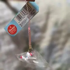 サンリオ　キティちゃん　ご当地限定　根付け　佐渡島　トキ　ストラップ