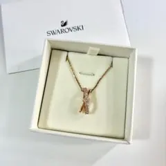 【証明書付き】 Swarovski スワロフスキー ネックレス ピンクゴールド