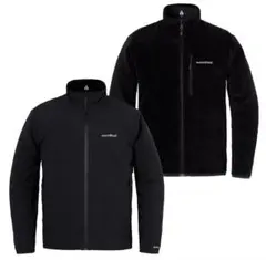 新品未使用品montbell クリマエア リバーシブル ジャケット S ブラック