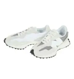 New Balance U327 グレー×ホワイト スニーカー　25.5