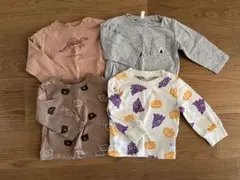 【80cm】長袖カットソー4枚セット