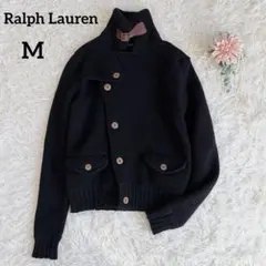 ラルフローレン　カシミヤ混　ニットジャケット　ウール　カーディガン　2way