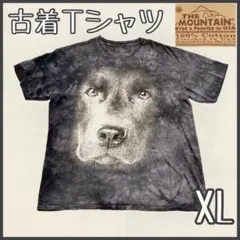 古着 Tシャツ 半袖 マウンテン 黒 犬 アニマルＴシャツ 90年代 レトロ