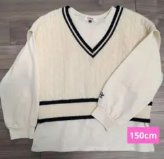 ピンクラテ★ニットベスト付きプルオーバー150cm