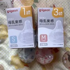 格安！Pigeon 哺乳瓶用乳首 S M 2個入