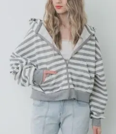 コカ　裏起毛ジップアップフーディー