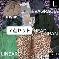 伊太利屋、他)レディーストップスＬ７点まとめ売り秋冬物買い足し最適のサムネイル