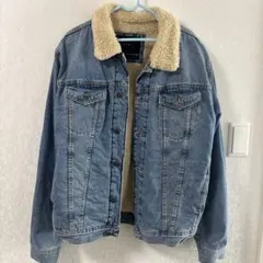 ZARA ボア付きデニムジャケット L