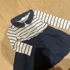 baby GAP ストライプ襟付きワンピース 6-12ヶ月