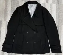 メンズ JUNMEN Lサイズ 美シルエット Pコート風 ウール90%