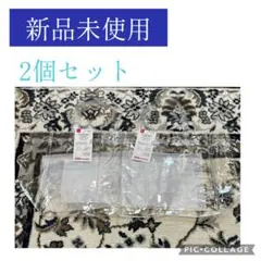 【新品未使用】DAISO クリアバッグ (ポケット付) 2個セットのサムネイル