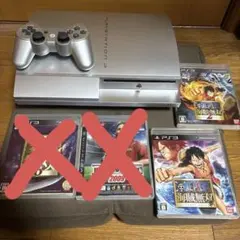 PlayStation 3 本体 シルバー ソフト2本付きセット