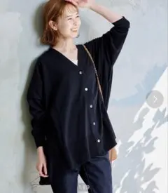 ジャーナルスタンダード ハイツイストコットンポンチョカーディガン