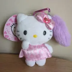 タグ付き新品　キティ　GOGO GAL　しっぽ付きマスコットホルダー