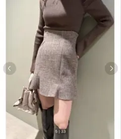 snidel ヘムフレアスカショーパン