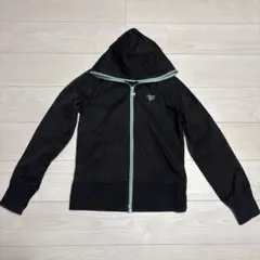Tommy Girl ジップアップパーカー ブラック