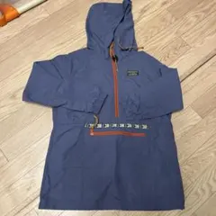 ナイロンフード付きジャケット 紫色