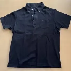 Munsingwear ブラックポロシャツ LL